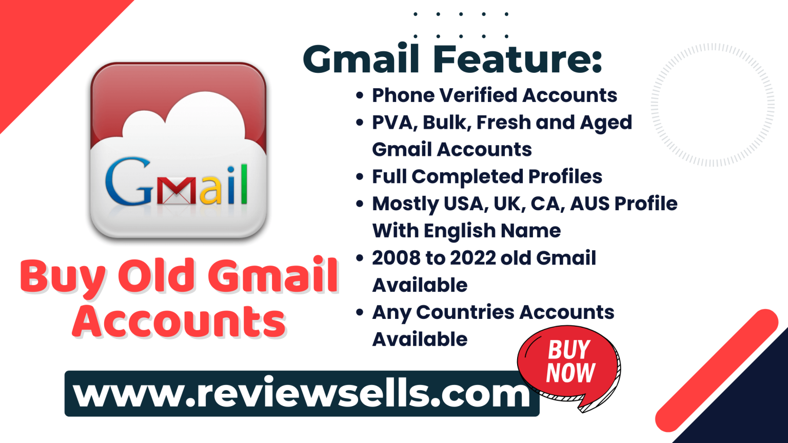 Best Place to Buy Old Gmail Accounts